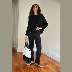 (2-piece set) Free People Imogene Ribbed Knit Sweater Set in Black size XS